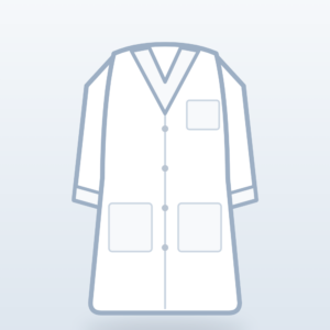 Nafees Medwear classic lab coat in white