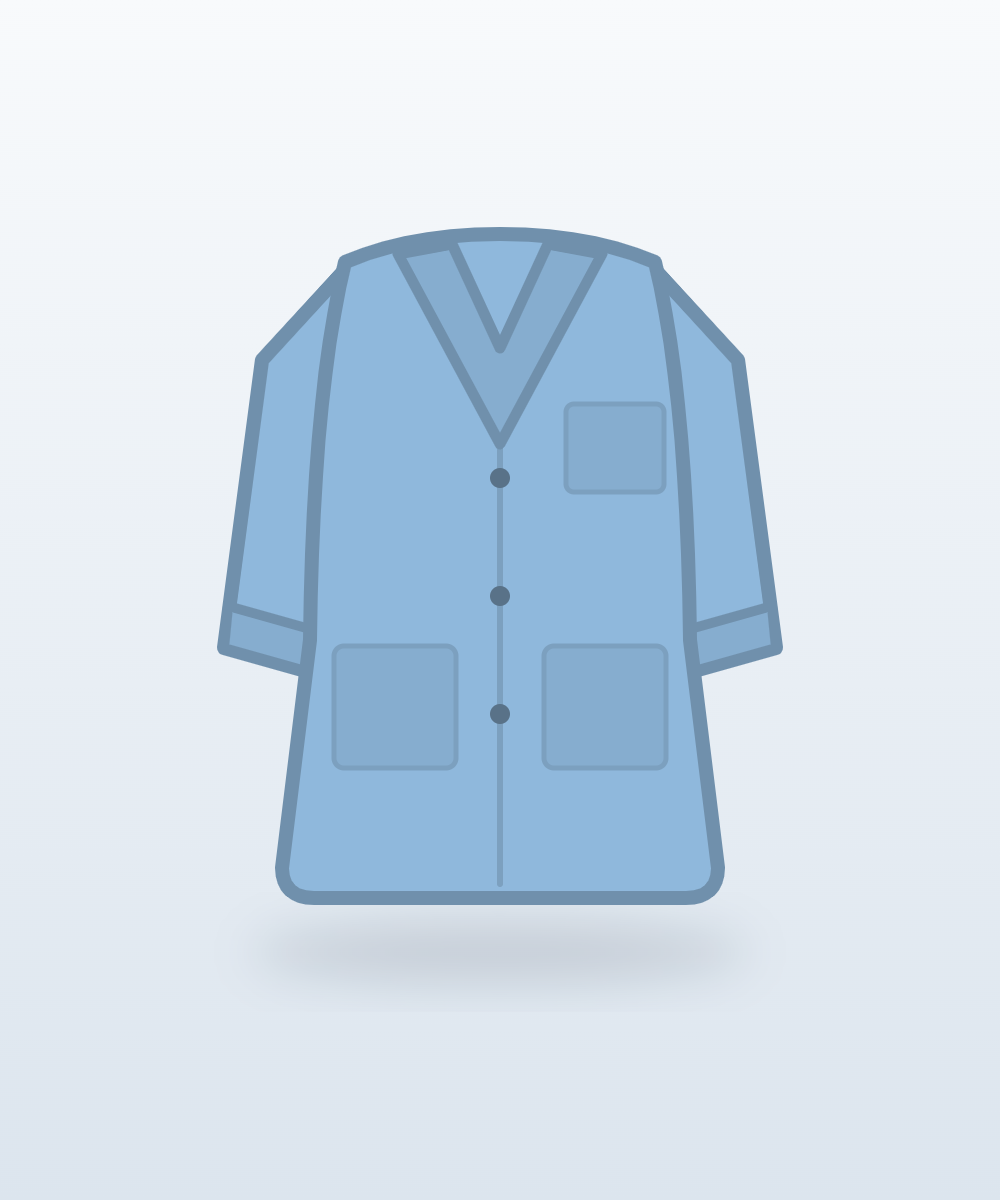 Short Sleeve Lab Coat – Sky Blue Nafees Medwear short sleeve lab coat in sky blue