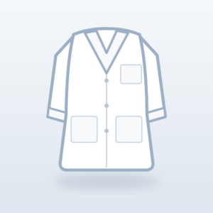 Nafees Medwear short sleeve lab coat in white